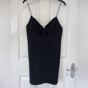 Cute mini black dress from Topshop, brand new never worn!!